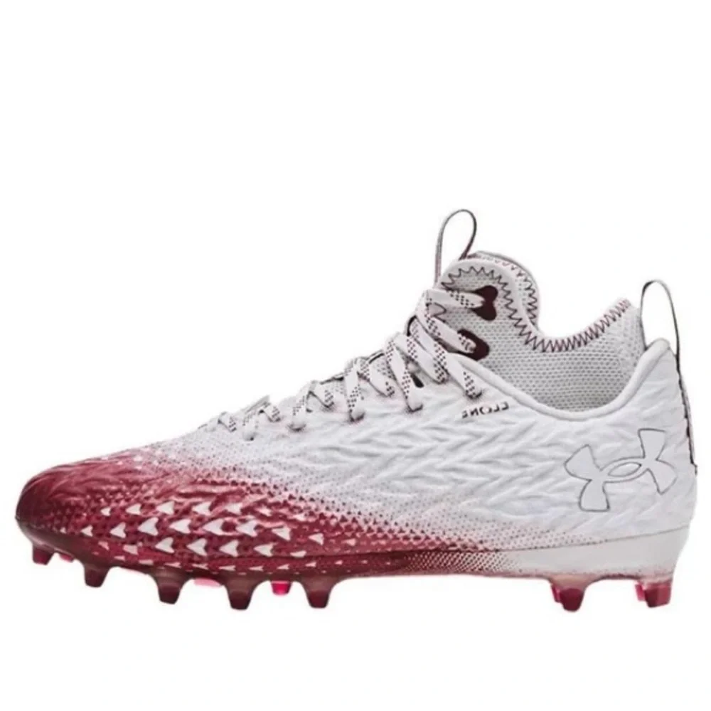 Under Armour Spotlight Clone 3.0 MC 'White Cardinal' football cleats. NWT in box